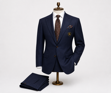 1990 Navy Peak Lapel Suit