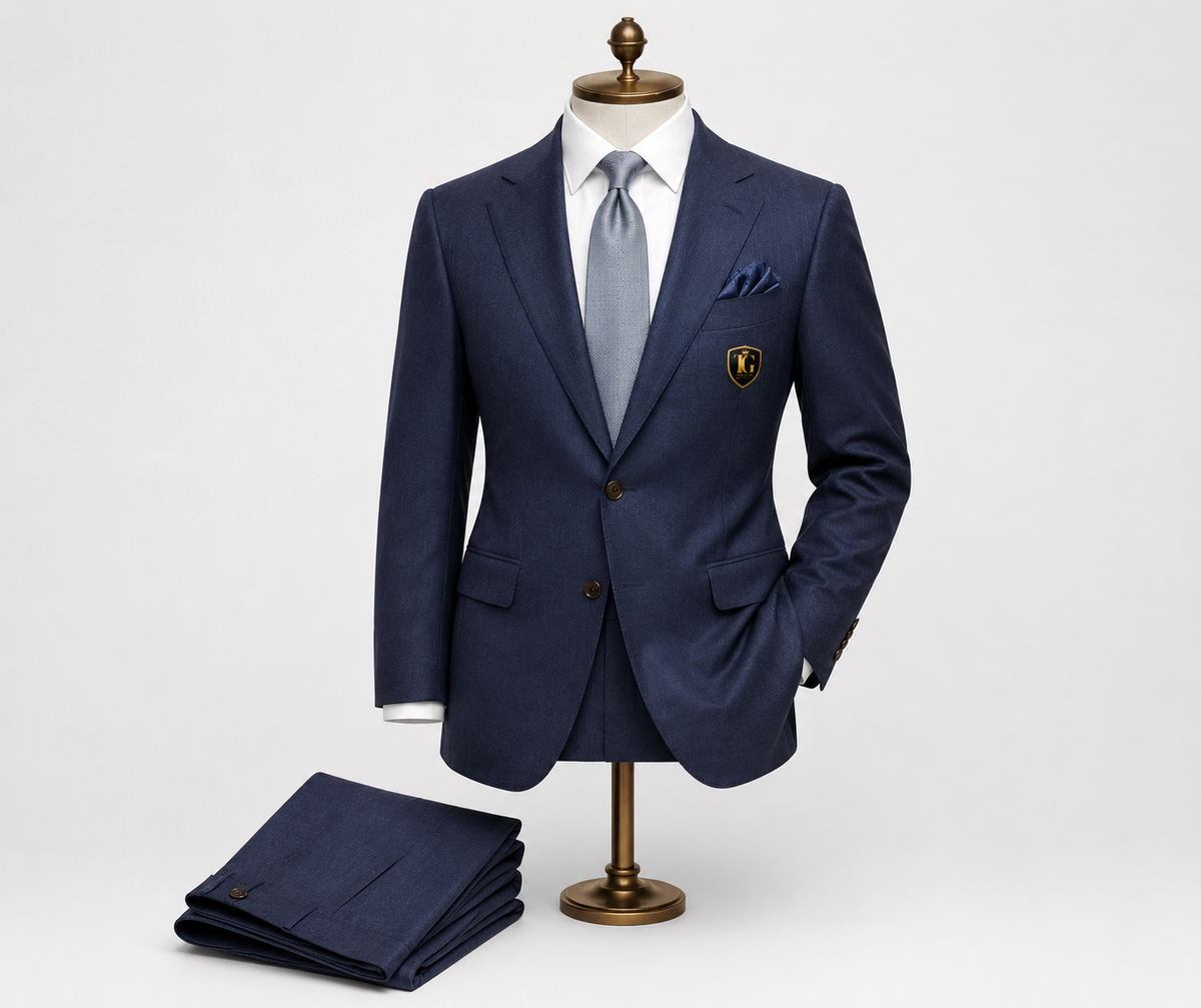 1990 Navy Notch Lapel Suit