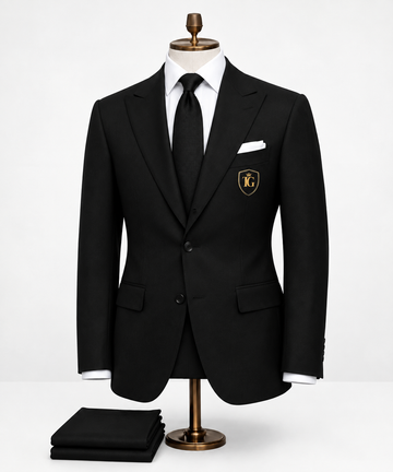 1990 Black Peak Lapel Suit