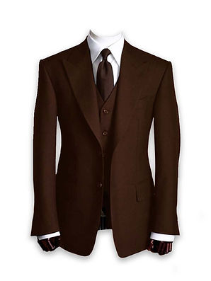 Chocolate Brown Custom Tailored Suit