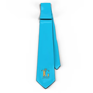 Just Tailored Solid Light Blue Tie with Handkerchief