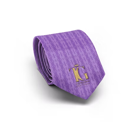 Just Tailored Lavender Pattern Tie with Handkerchief