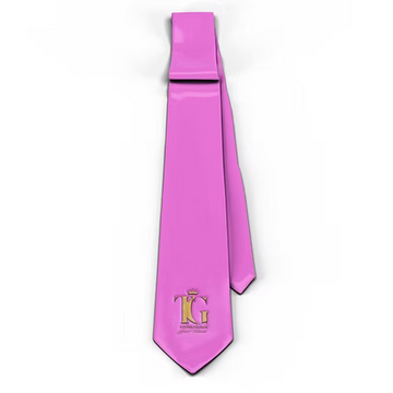 Just Tailored Solid Pink Tie with Handkerchief