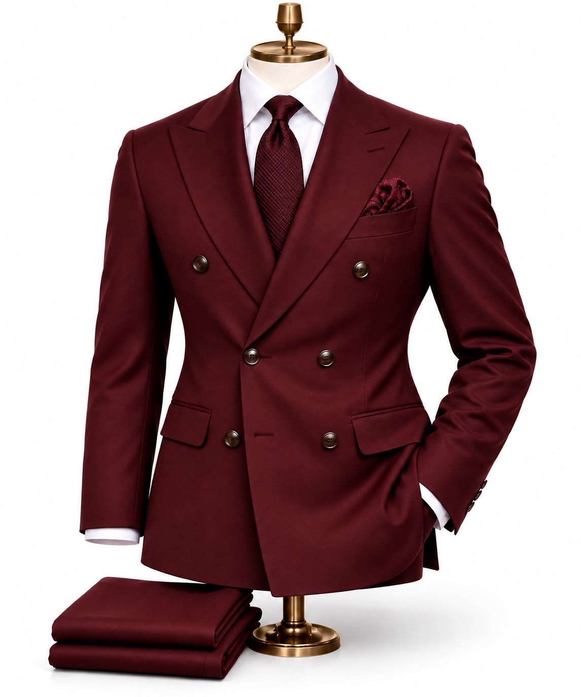 1939 Burgundy Double Breasted Suit